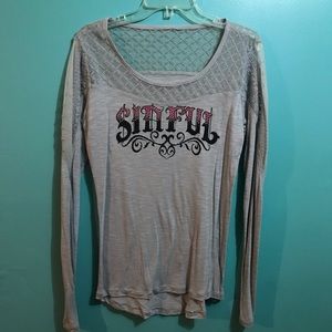 Women’s Large Sinful shirt
